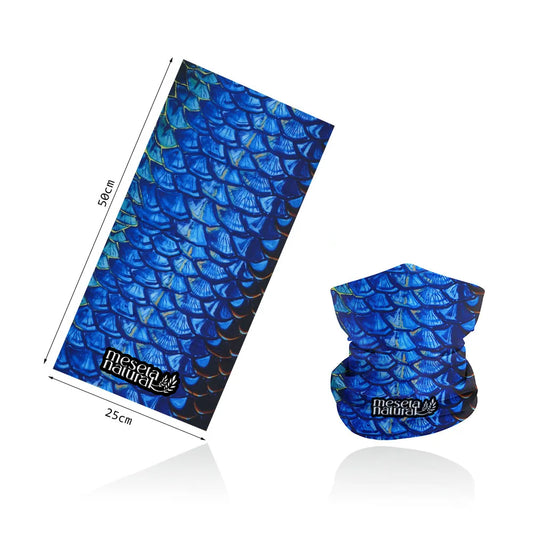 Braga cuello y/o cabeza escamas blue